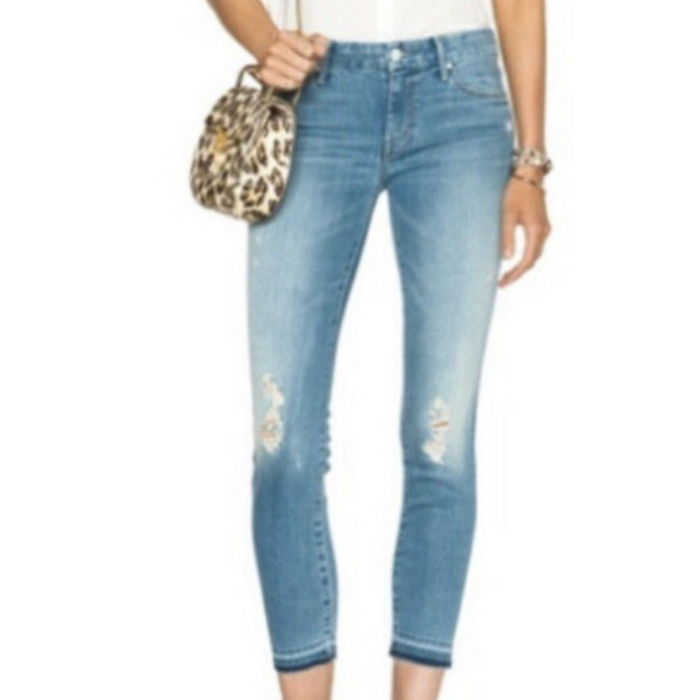 Paige Ankle Skinny Jeans, Size 28